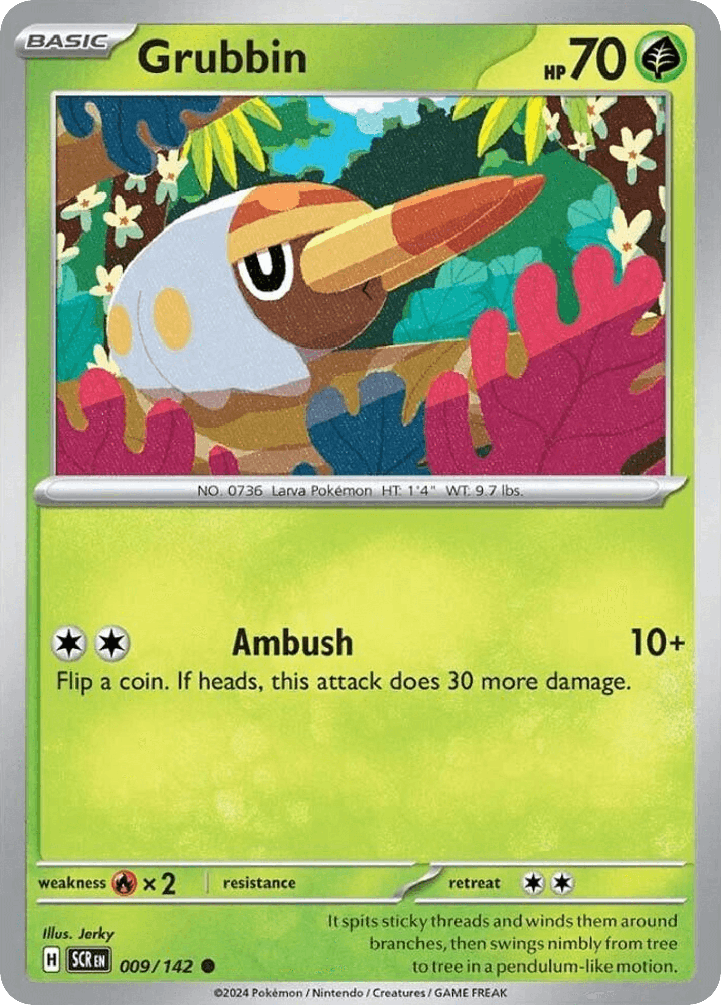 Grubbin Pokémon card
