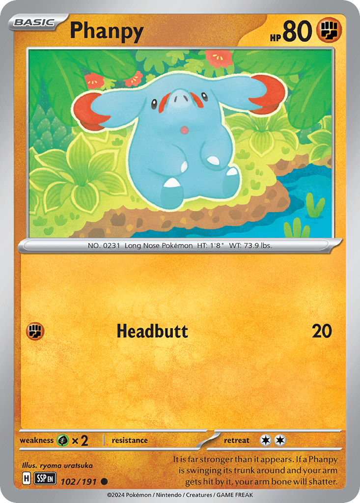 Phanpy Pokémon card
