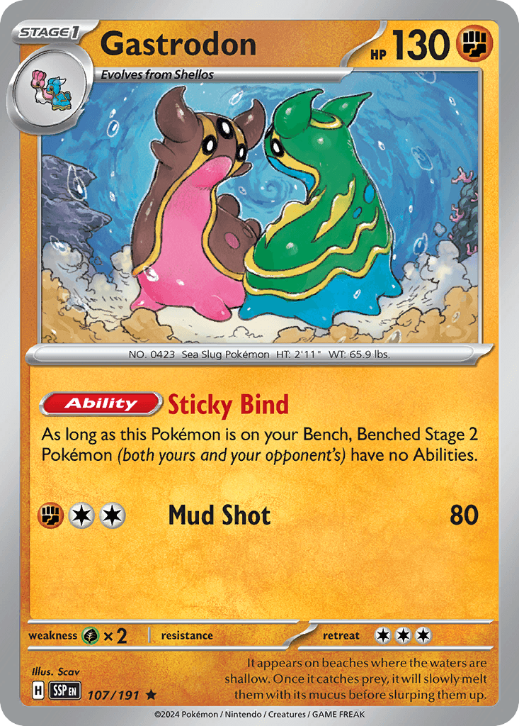 Gastrodon Pokémon card