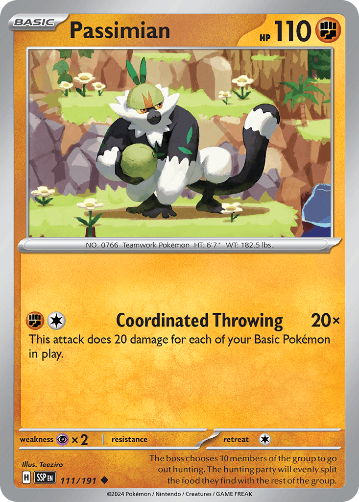 Passimian Pokémon card