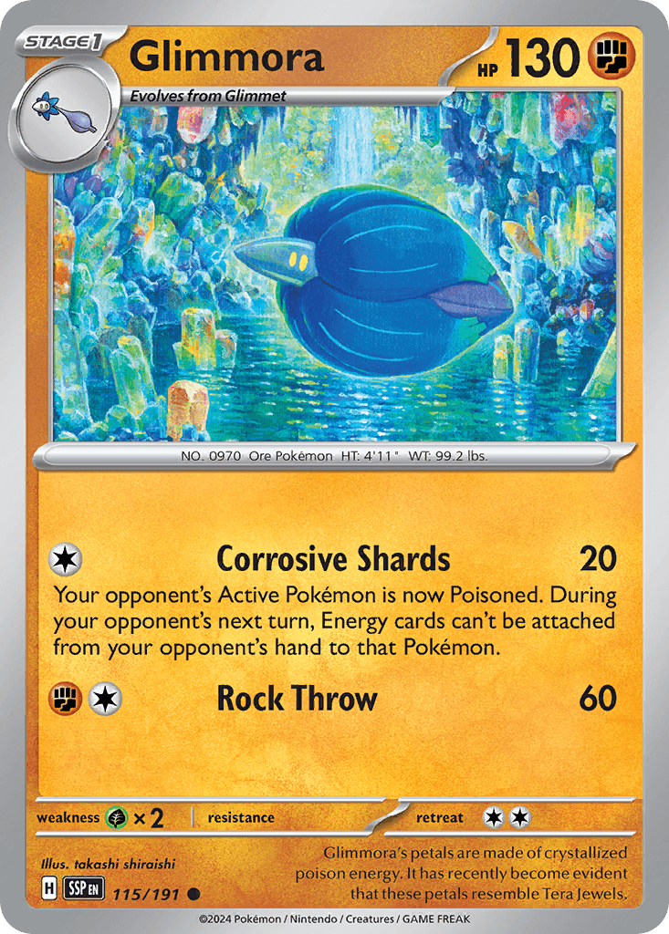 Glimmora Pokémon card