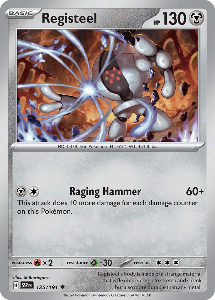 Registeel Pokémon card