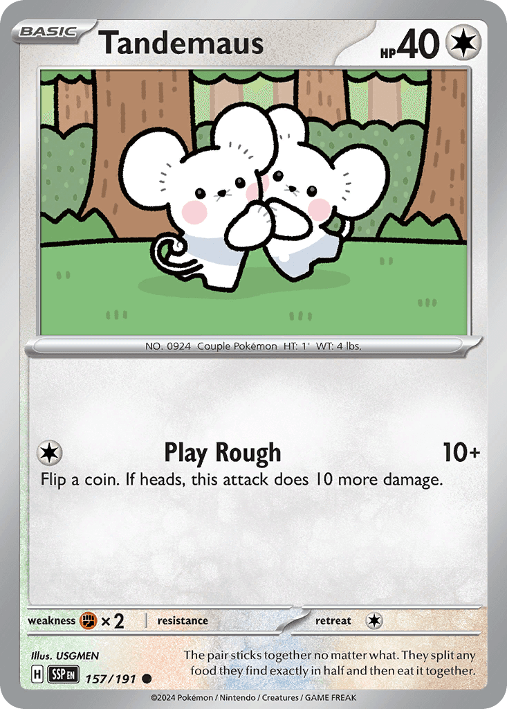 Tandemaus Pokémon card