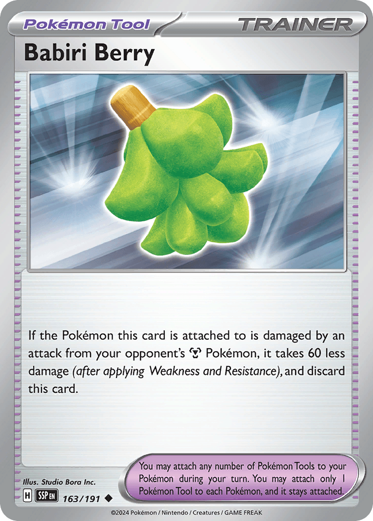 Babiri Berry Pokémon card