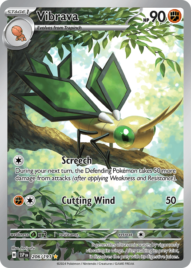 Vibrava Pokémon card