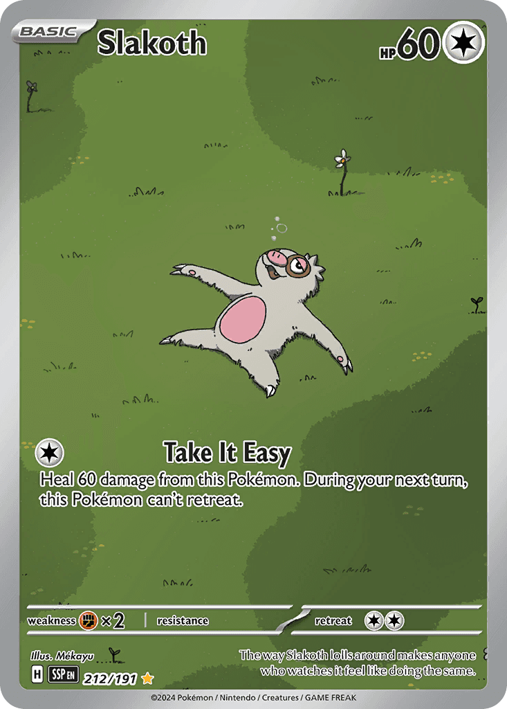 Slakoth Pokémon card