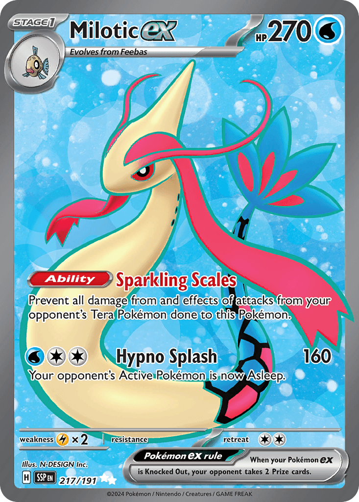 Milotic ex Pokémon card