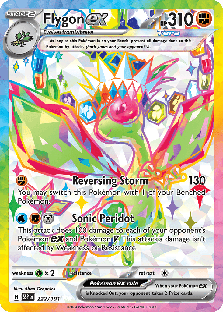 Flygon ex Pokémon card