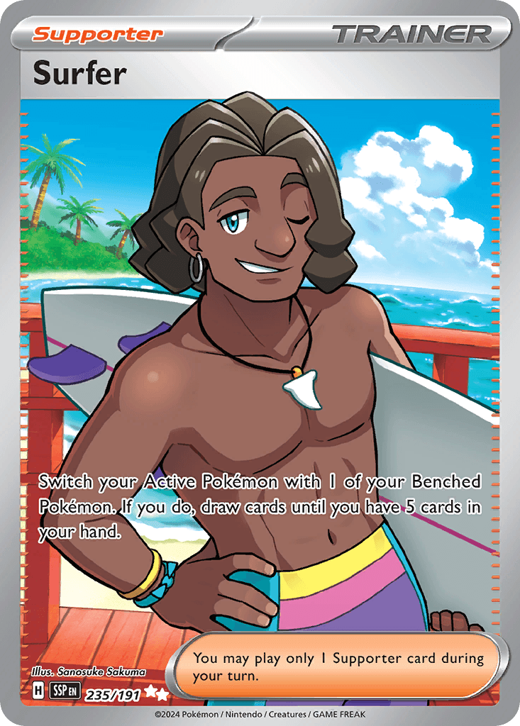 Surfer Pokémon card
