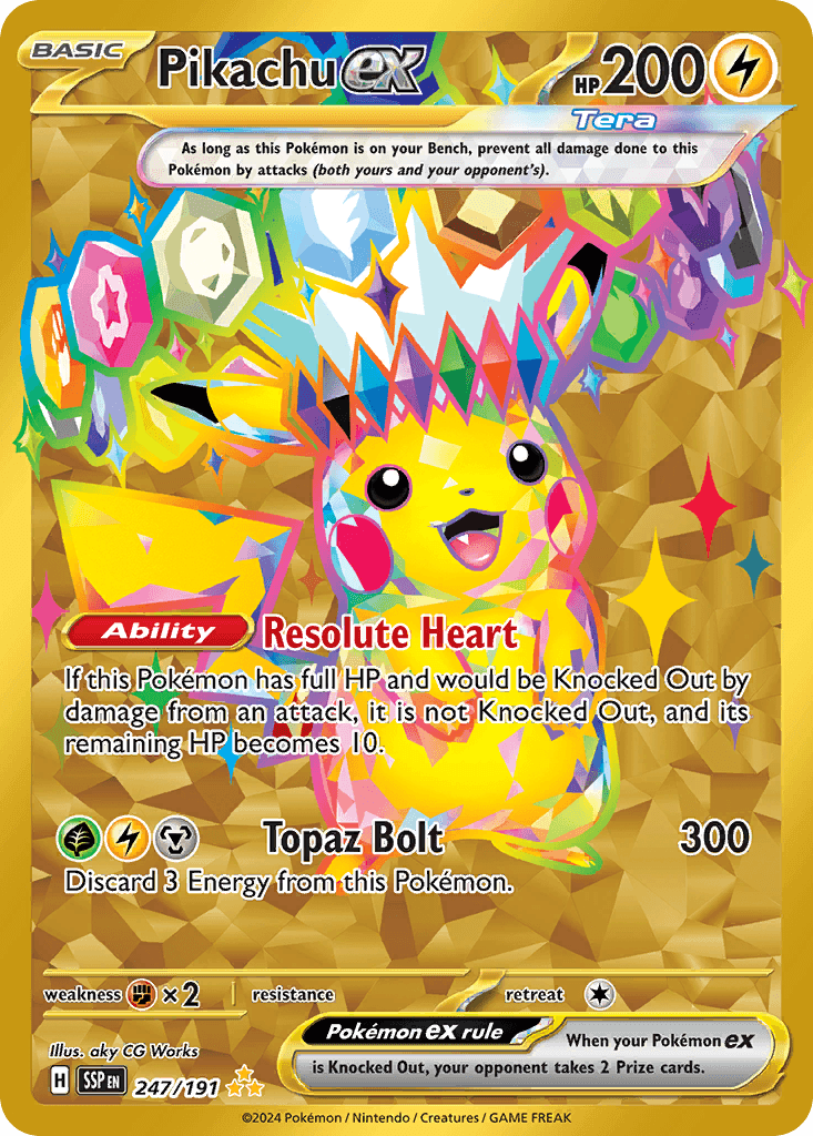Pikachu ex — Hyper Rare