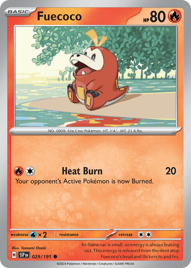Fuecoco Pokémon card