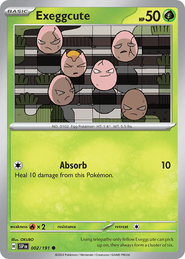 Exeggcute Pokémon card