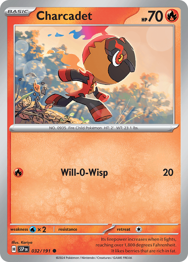 Charcadet Pokémon card