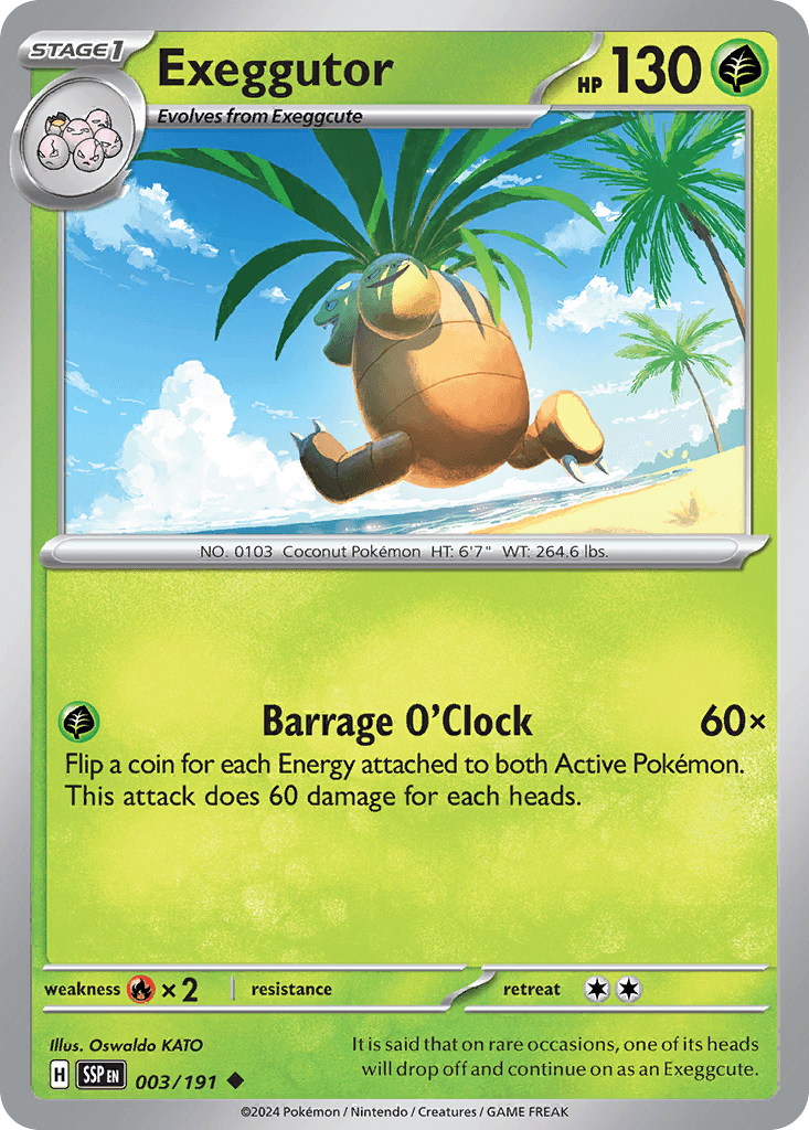 Exeggutor Pokémon card
