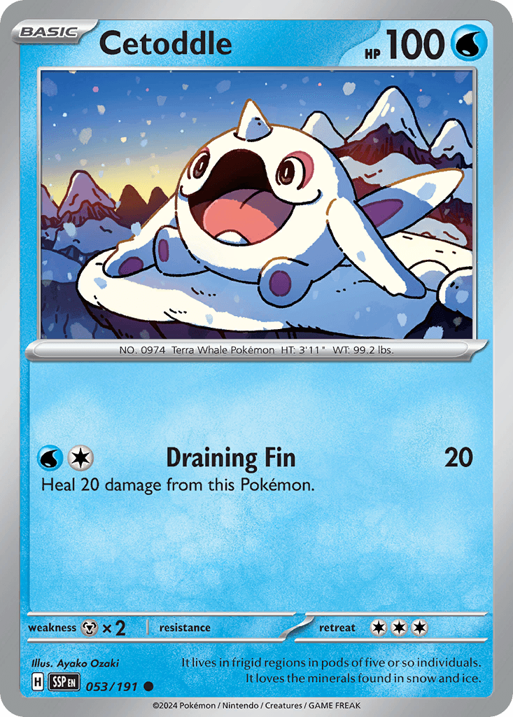 Cetoddle Pokémon card