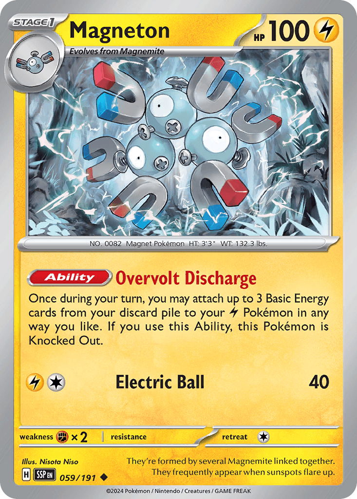 Magneton Pokémon card