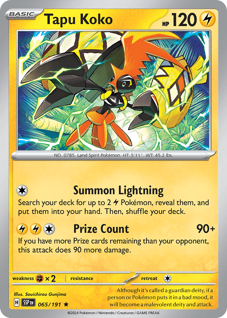 Tapu Koko Pokémon card
