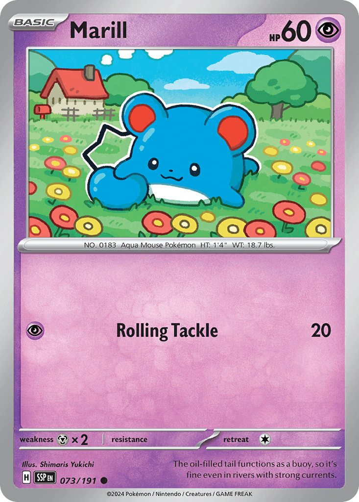 Marill Pokémon card