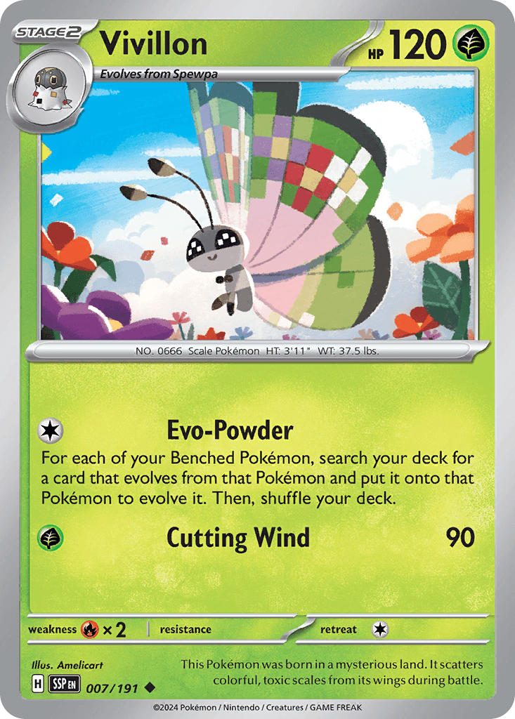 Vivillon Pokémon card