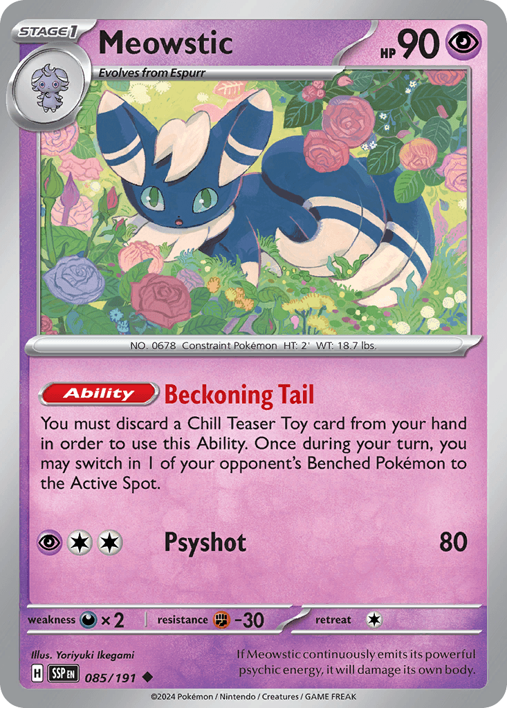 Meowstic Pokémon card