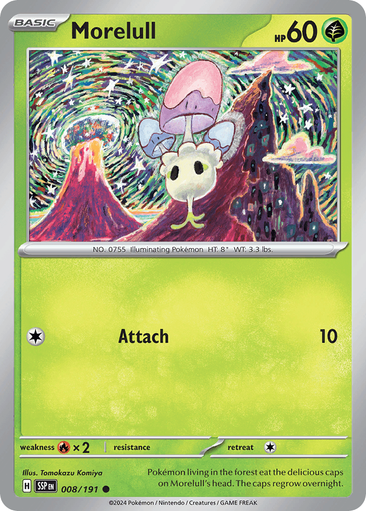 Morelull Pokémon card