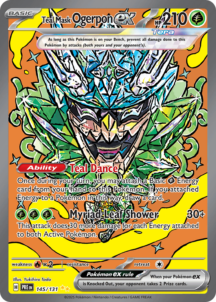 Teal Mask Ogerpon ex Pokémon card