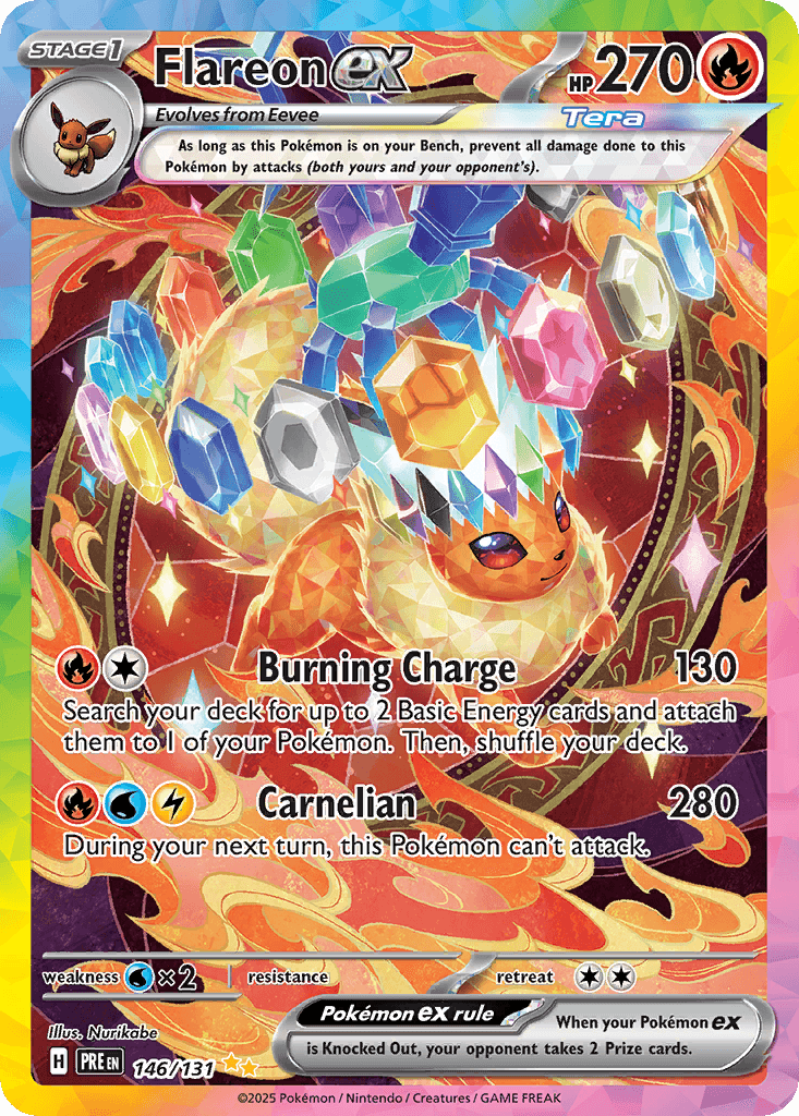 Flareon ex from Prismatic Evolutions