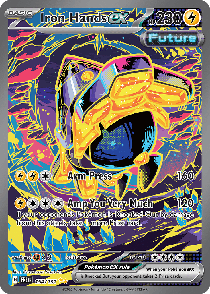 Iron Hands ex Pokémon card