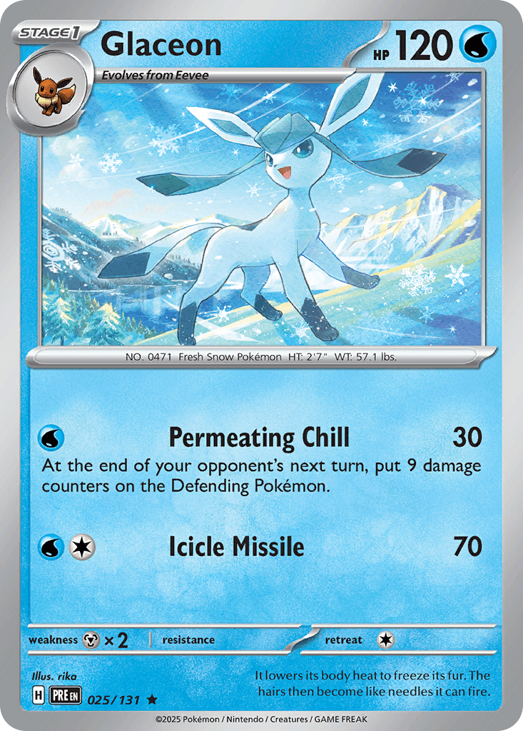 Glaceon Pokémon card