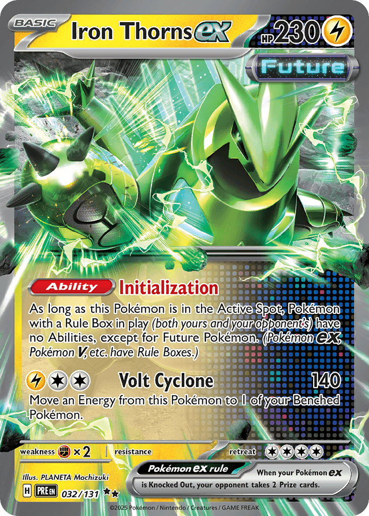 Iron Thorns ex Pokémon card