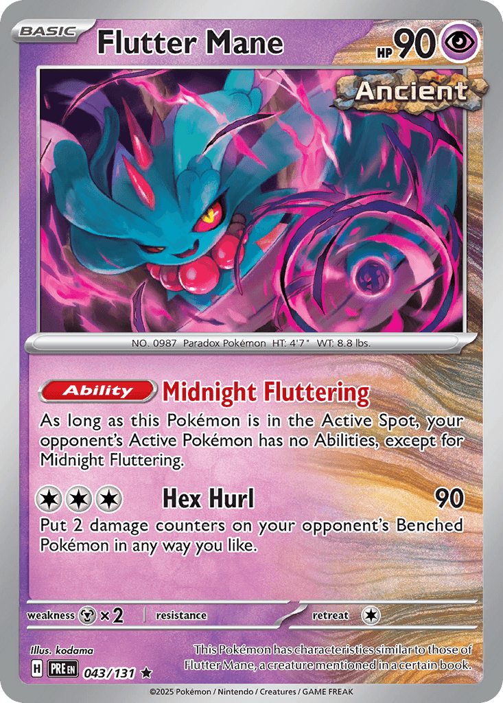 Flutter Mane Pokémon card