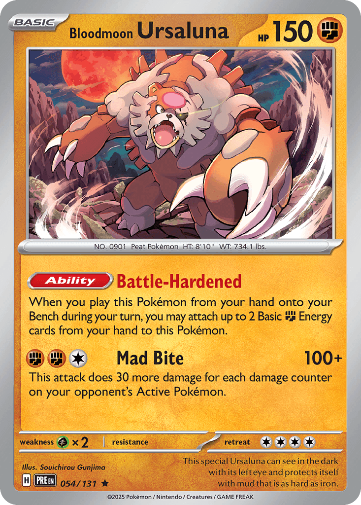 Bloodmoon Ursaluna Pokémon card