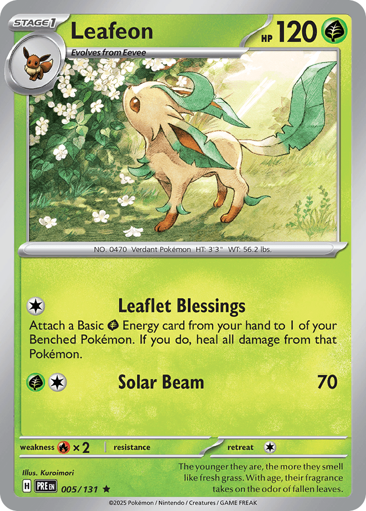Leafeon Pokémon card