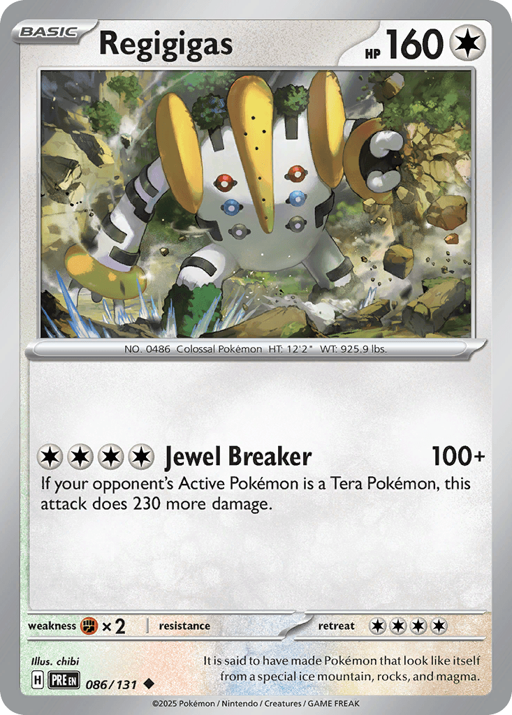 Regigigas Pokémon card