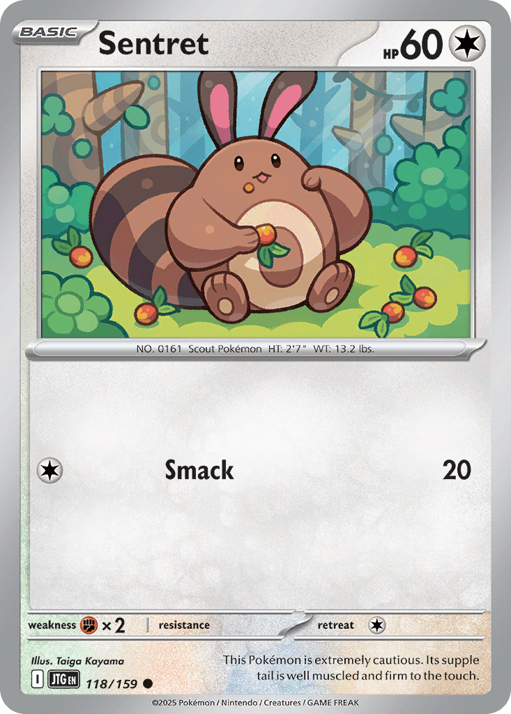 Sentret Pokémon card