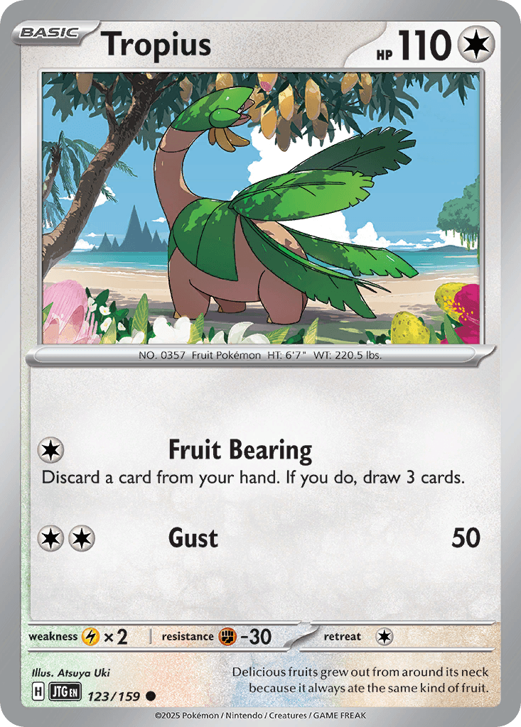 Tropius Pokémon card