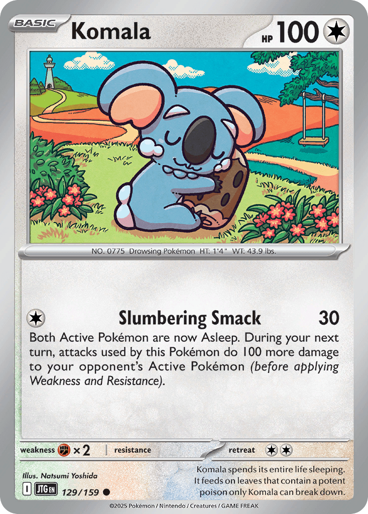 Komala Pokémon card