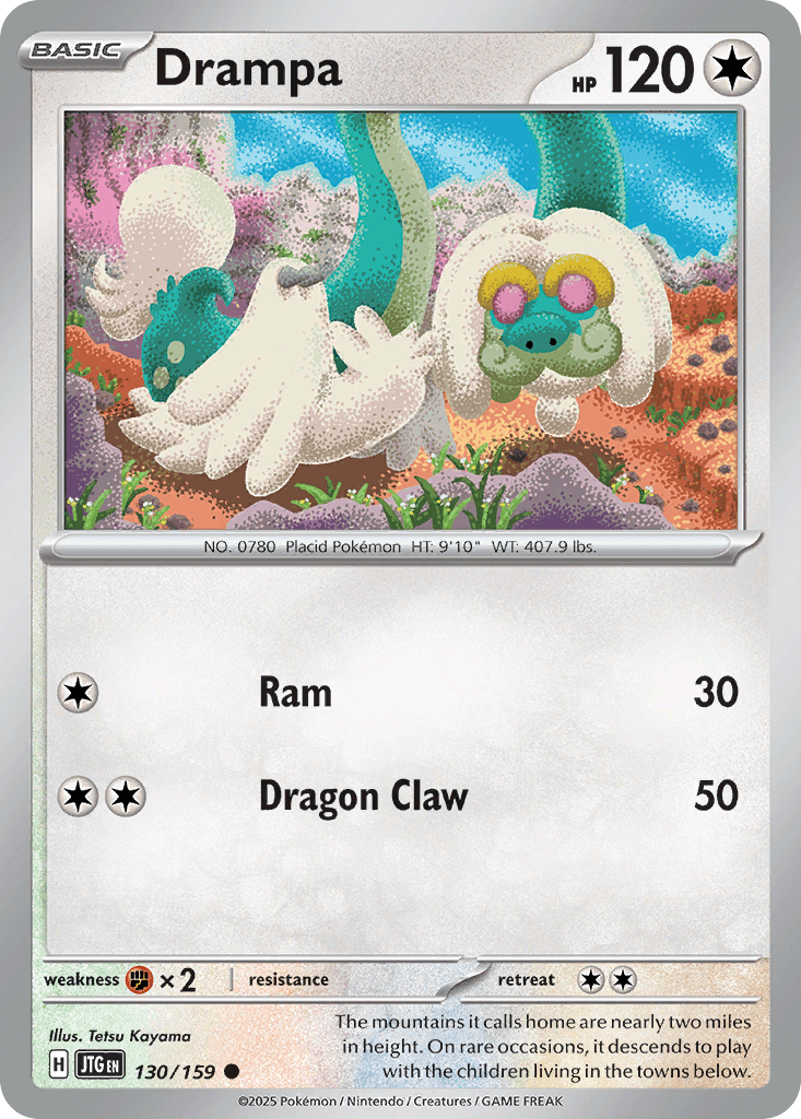 Drampa Pokémon card