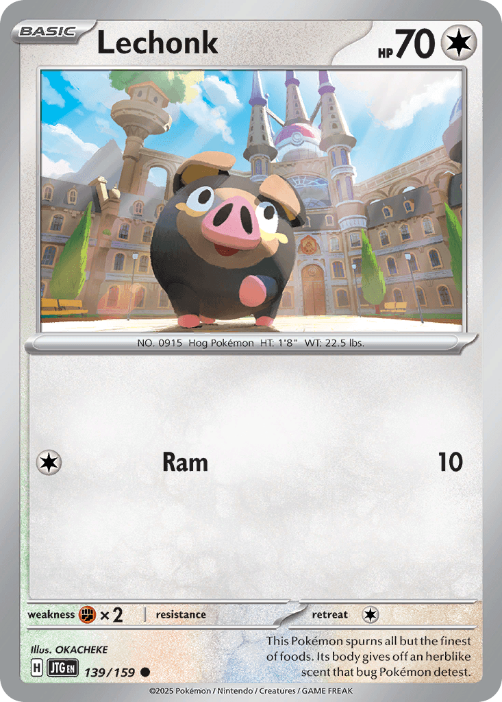 Lechonk Pokémon card