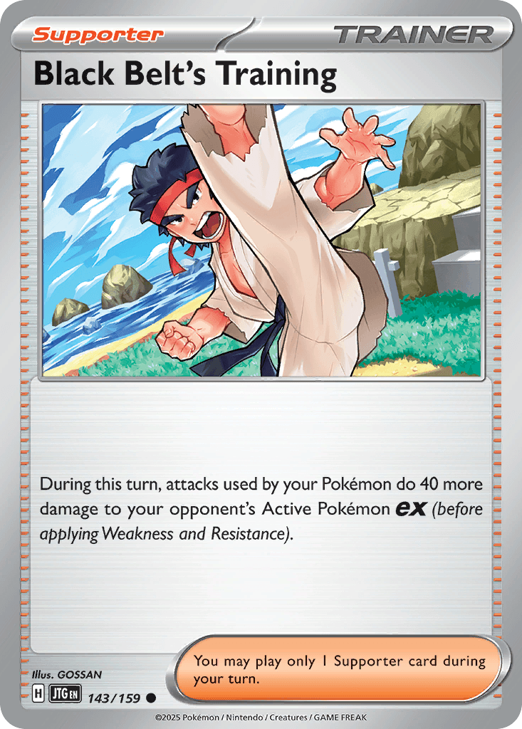 Black Belt's Training Pokémon card