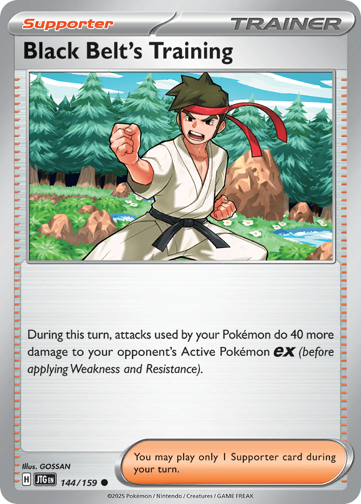 Black Belt's Training Pokémon card