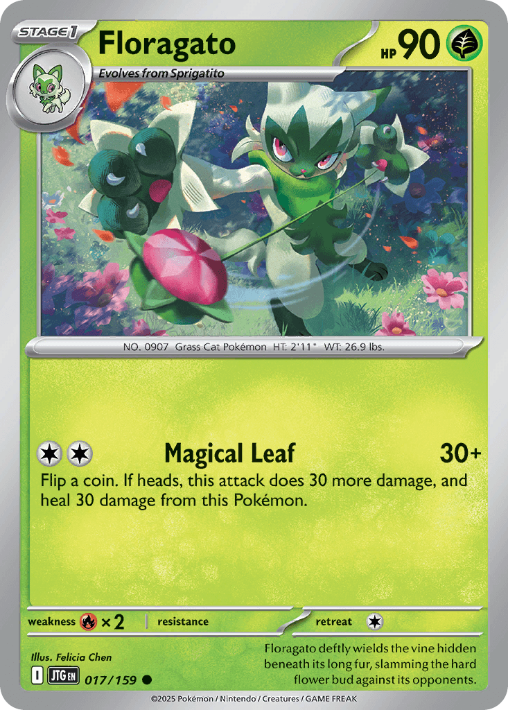 Floragato Pokémon card