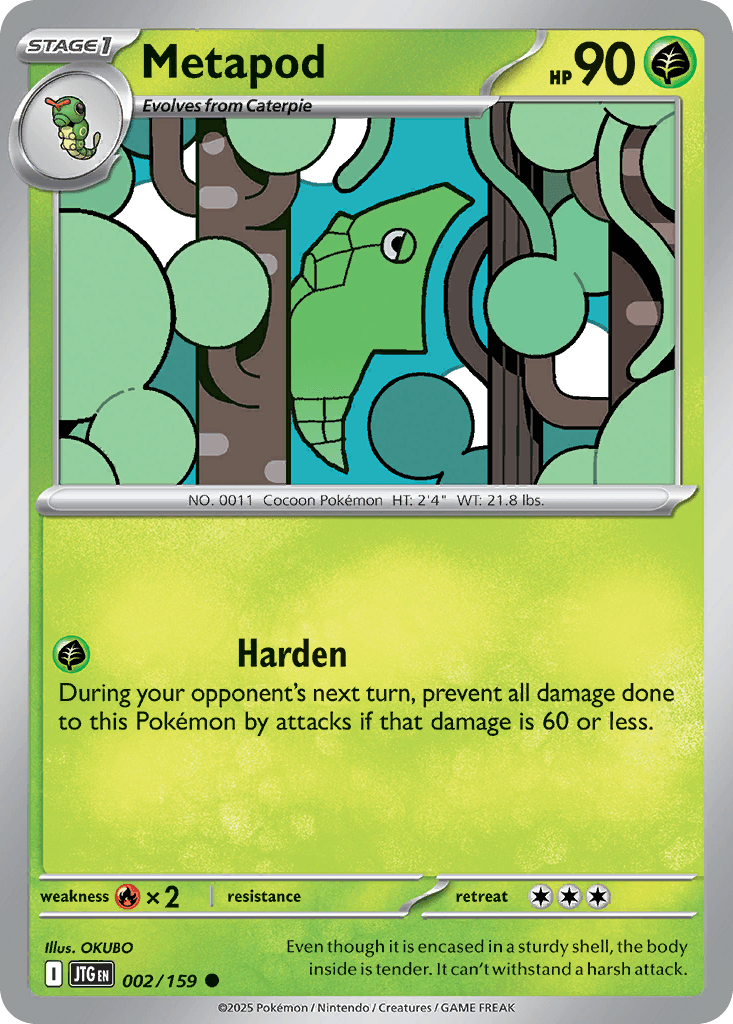 Metapod Pokémon card