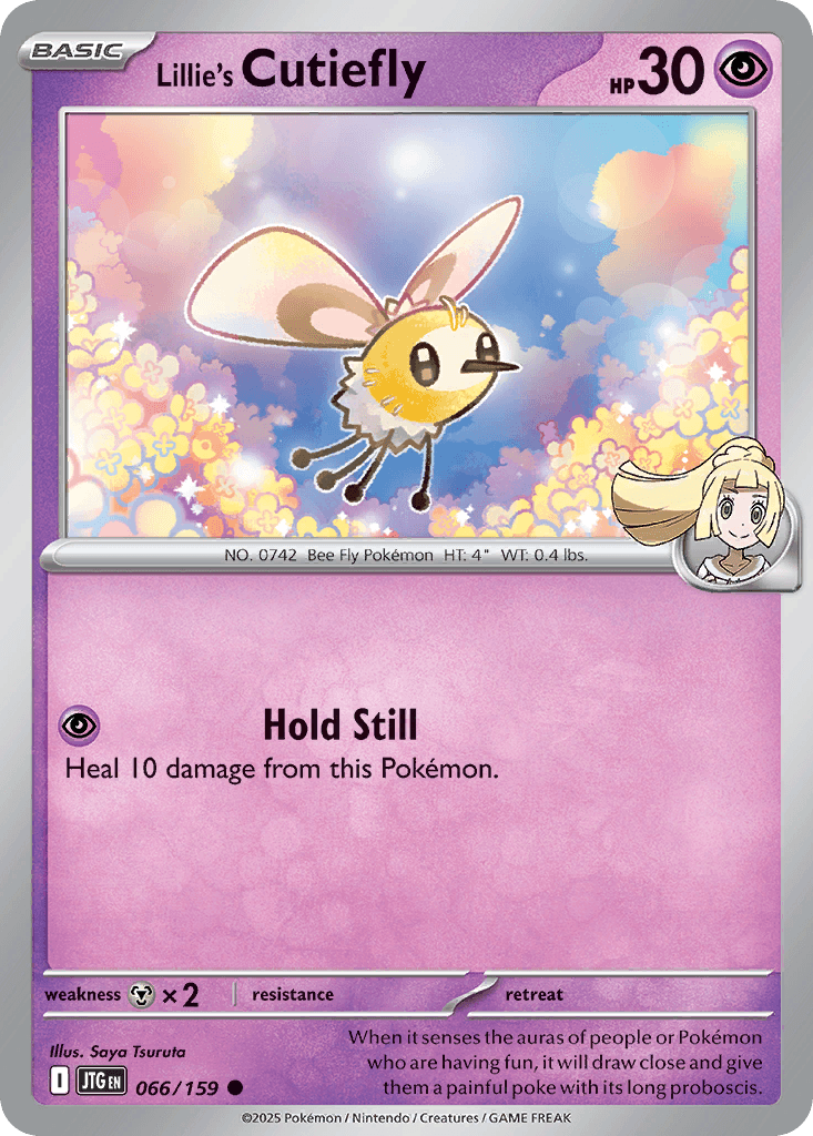 Lillie's Cutiefly Pokémon card