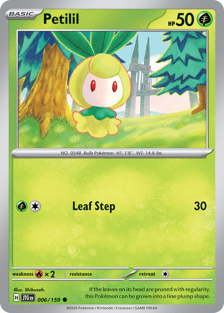 Petilil Pokémon card