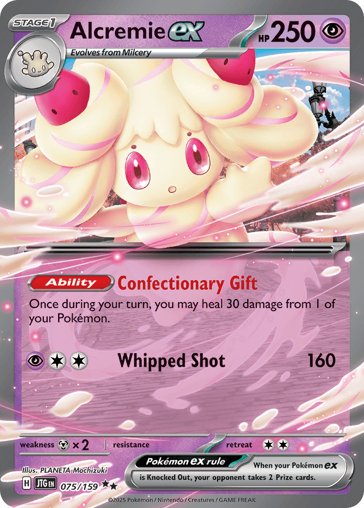 Alcremie ex Pokémon card