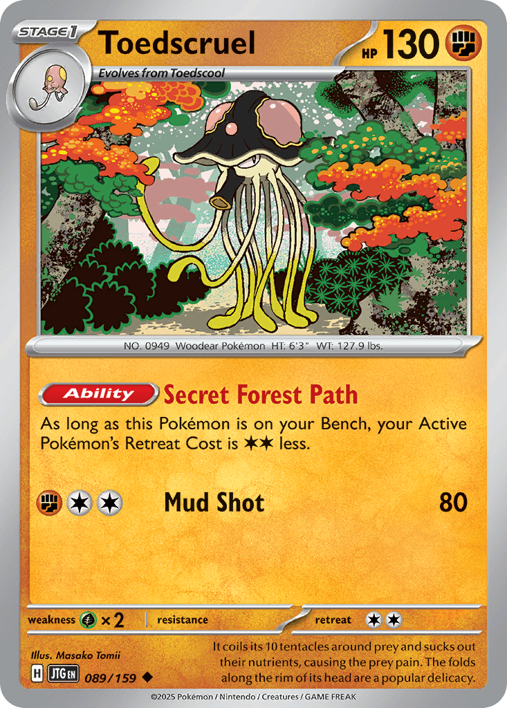 Toedscruel Pokémon card