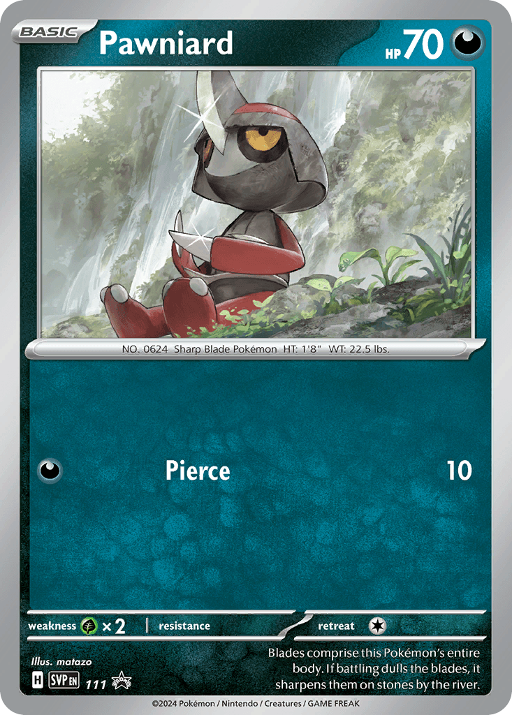 Pawniard Pokémon card