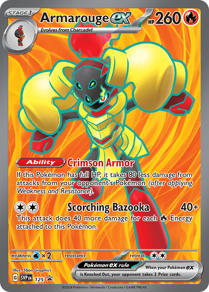 Armarouge ex Pokémon card