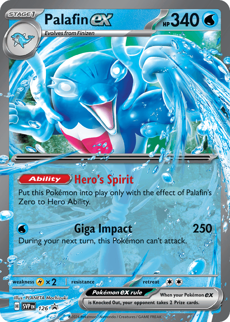 Palafin ex Pokémon card